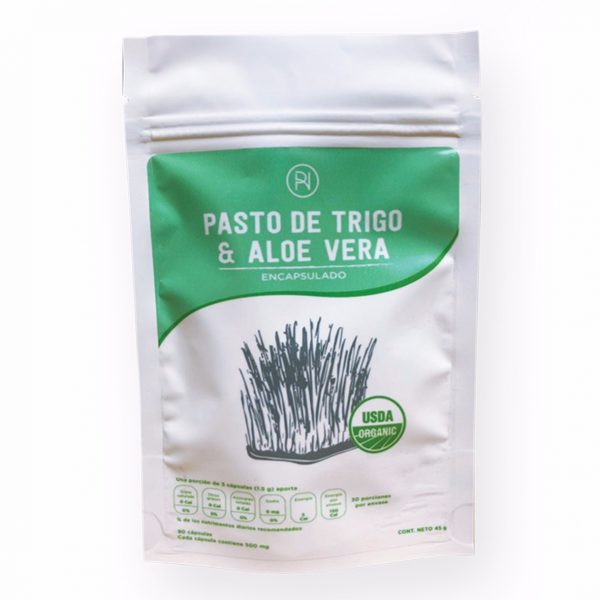 Cápsulas de Pasto de Trigo