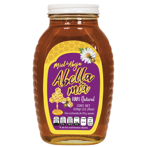 Miel 100% Pura De Abeja, Multiflora Tipo Mantequilla 580g
